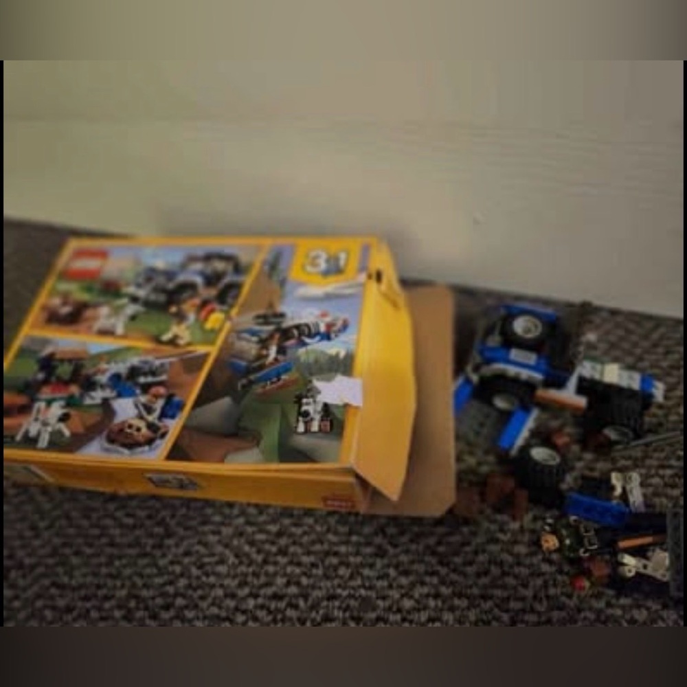 LEGO Adventure 3-in-1 Set with Blue and Black Pieces